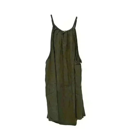 FRANCESCA HARPER NWT ARMY GREEN HALTER TANK WITH BUTTON KEY HOLE CLOSURE SMALL - Picture 11 of 12